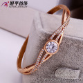 50990-xuping diseños simples brazalete de diamantes chapado en oro 18k